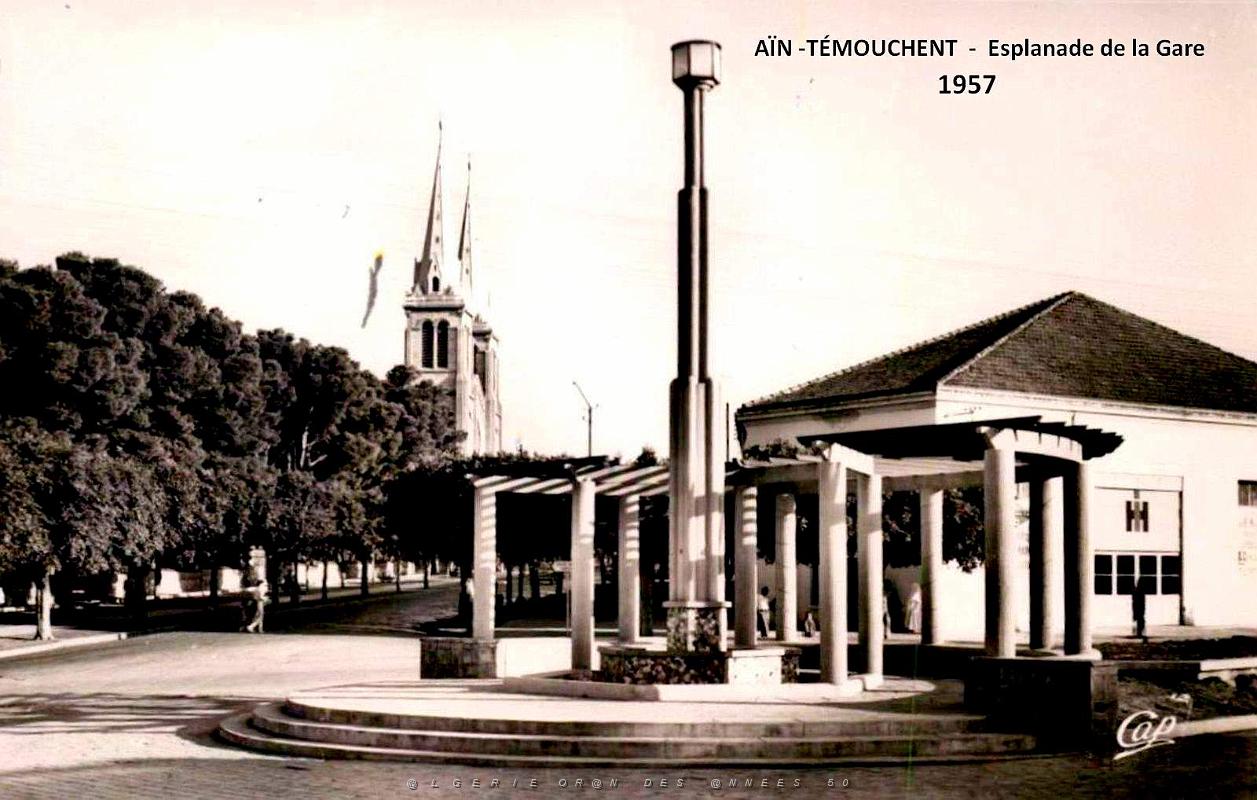 Ain-Temouchent - Esplanade de la Gare - 1957.jpg